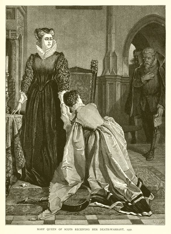 Mary Queen of Scots otrzymuje nakaz śmierci, 1557 autorstwa English School