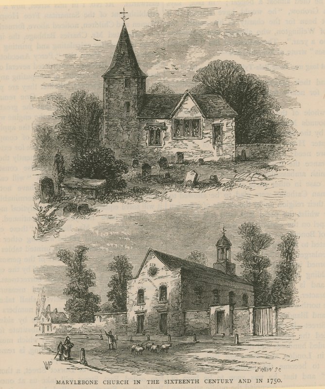 Kościół Marylebone autorstwa English School