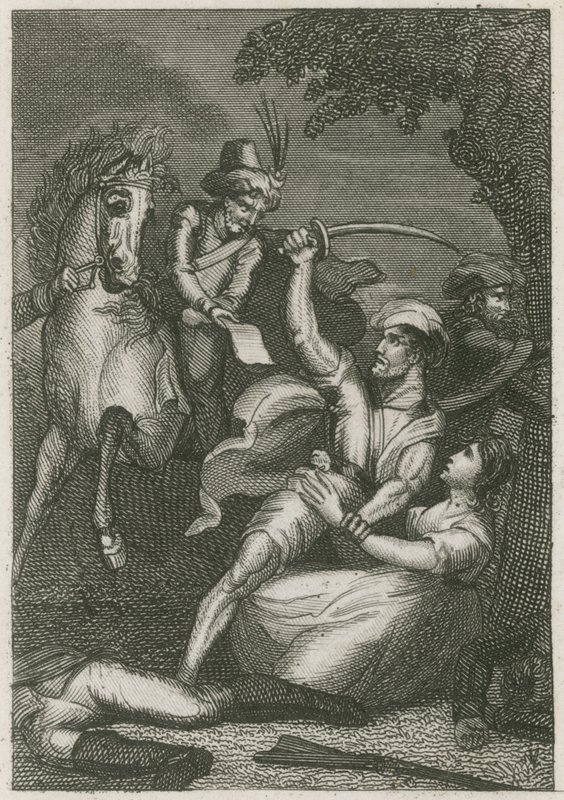 Masakra brytyjskiego garnizonu w Kandy na Cejlonie, 1803 r. autorstwa English School