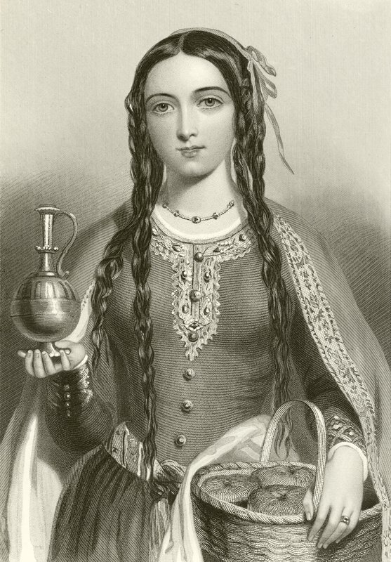 Matylda Szkocji, królowa króla Henryka I autorstwa English School