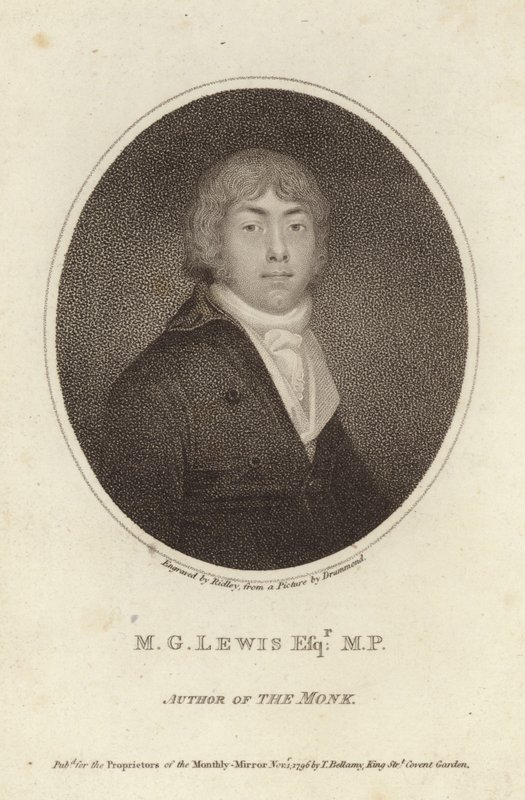 Matthew Lewis, angielski pisarz i polityk autorstwa English School