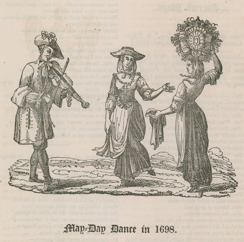 Taniec pierwszomajowy w 1698 r. autorstwa English School
