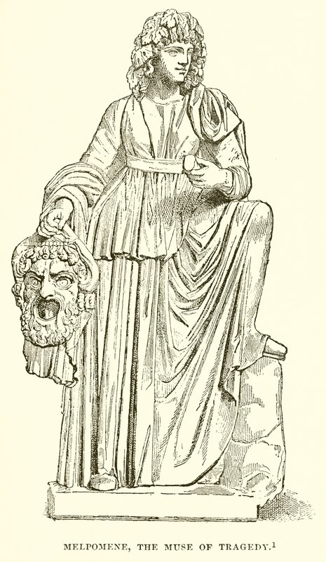 Melpomene, muza tragedii autorstwa English School
