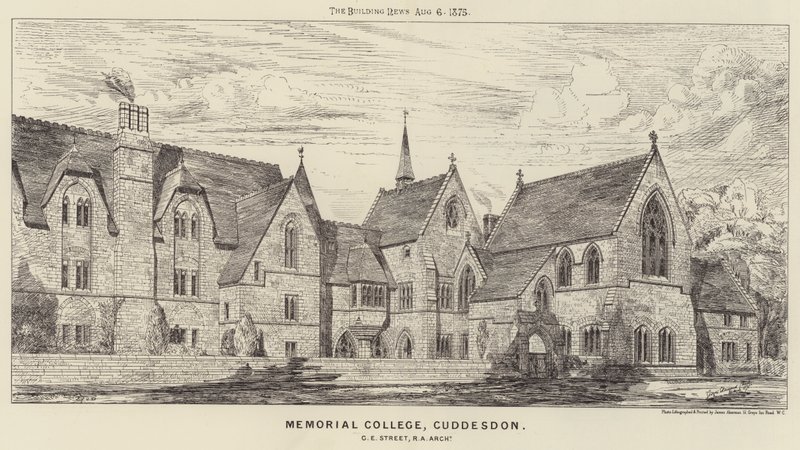 Memorial College, Cuddesdon (grawerowanie) autorstwa English School