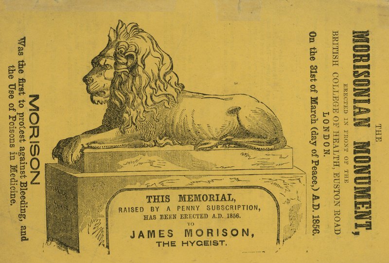 Pomnik wzniesiony w 1856 roku Jamesowi Morisonowi, Hygeist autorstwa English School