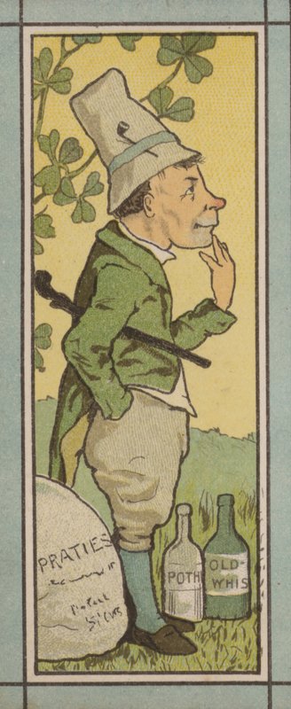 Ilustracja menu: Irlandia (kolor lito) autorstwa English School