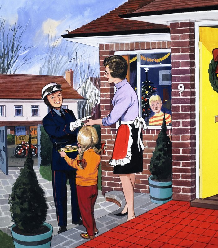 Posłaniec chłopiec autorstwa English School