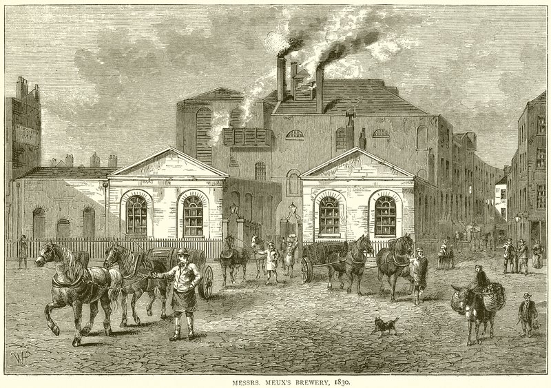 Browar panów Meuxs, 1830 autorstwa English School