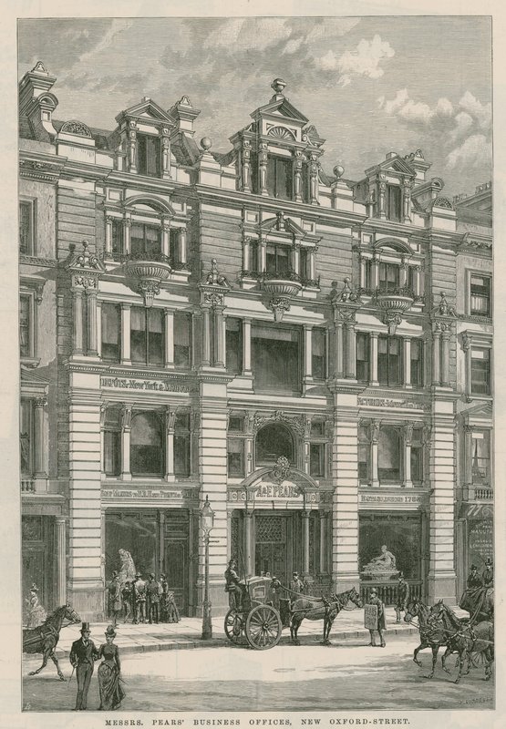 Biura firmy Messrs Pears, New Oxford Street, Londyn autorstwa English School