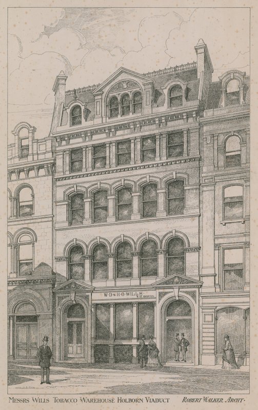 Panowie Willis Magazyn Tytoniowy, Wiadukt Holborn autorstwa English School