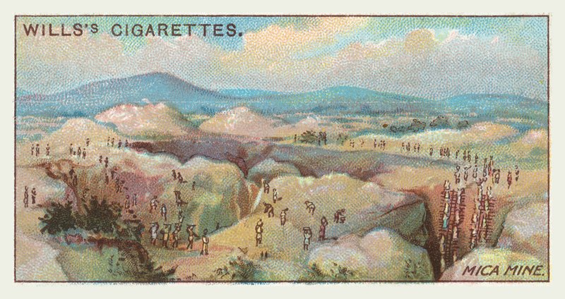Kopalnia miki (chromolit) autorstwa English School
