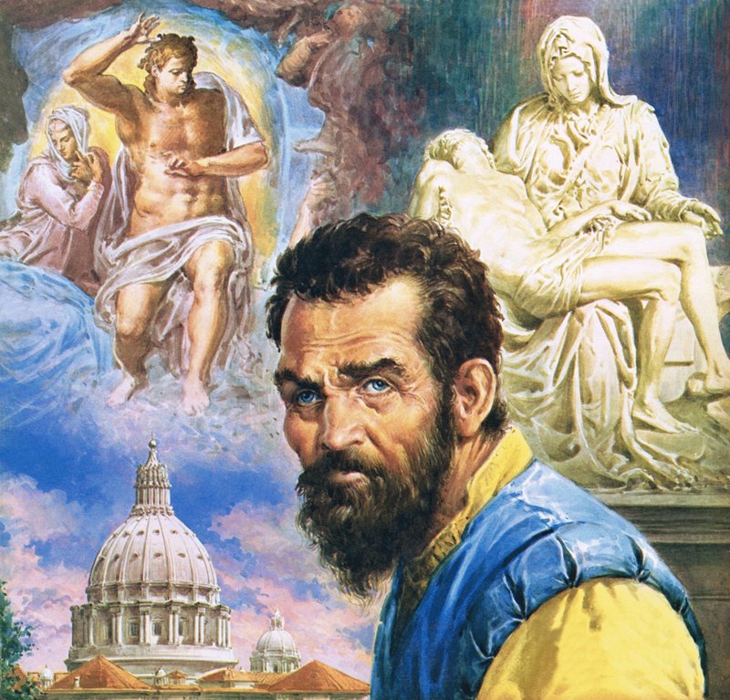 Michelangelo autorstwa English School