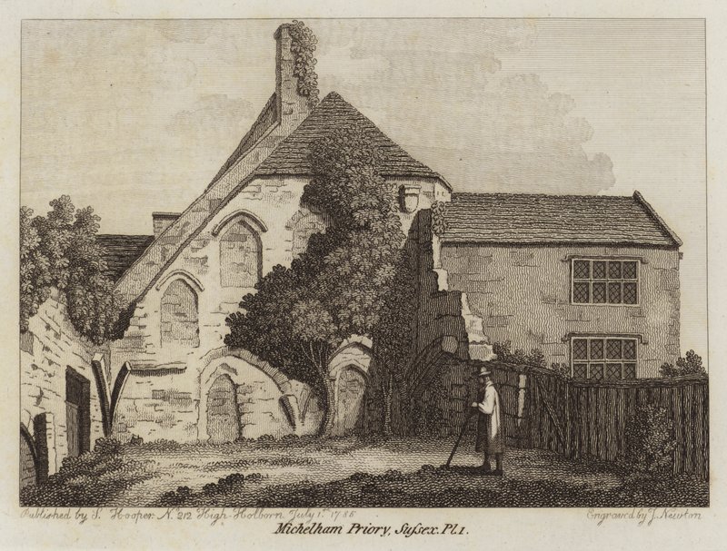 Michelham Priory, Sussex, 1785 autorstwa English School