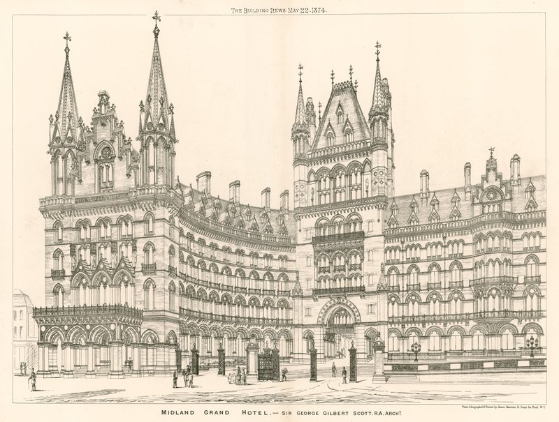 Midland Grand Hotel, Sir George Gilbert Scott, architekt autorstwa English School