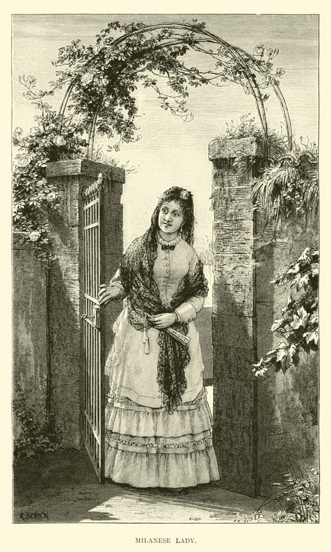 mediolańska dama autorstwa English School