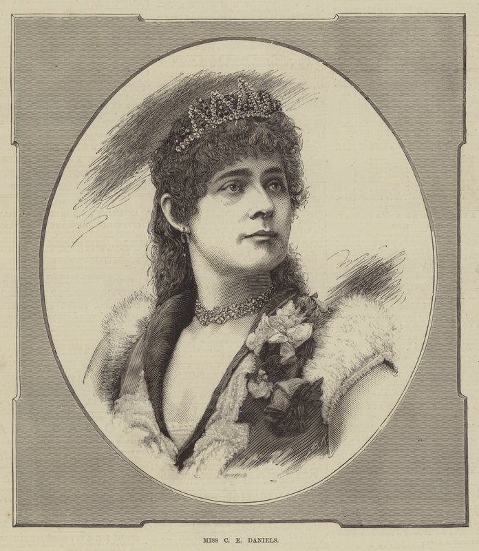 panna CE Daniels (grawerowanie) autorstwa English School