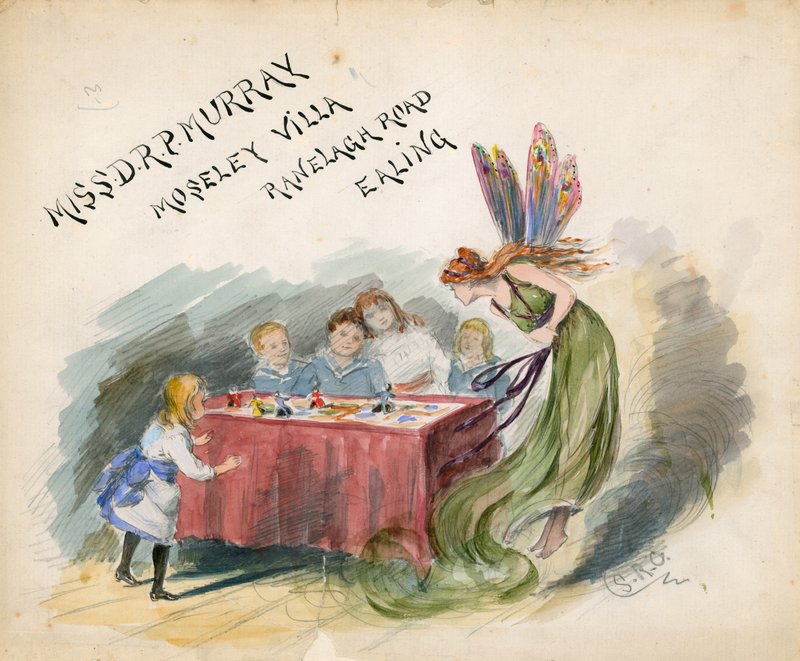 Miss D R P Murray, Moseley Villa, Ranelagh Road, Ealing, Londyn (wc na papierze) autorstwa English School