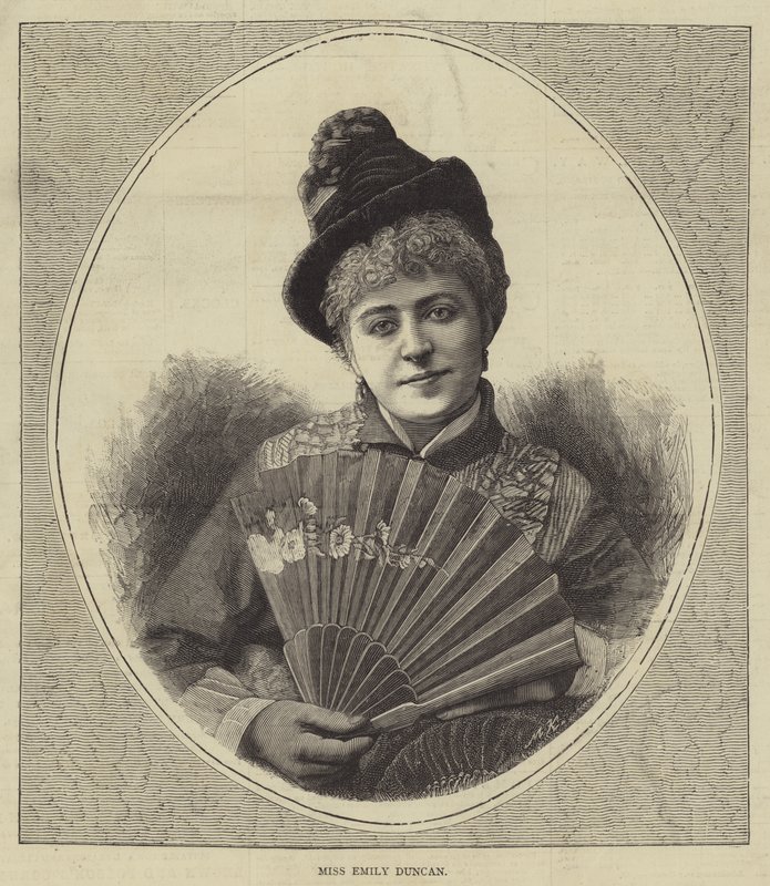 Panna Emily Duncan (Grawerowanie) autorstwa English School