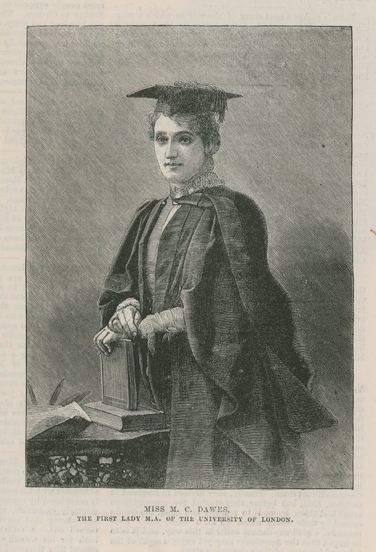 Miss MC Dawes, pierwsza dama MA Uniwersytetu Londyńskiego autorstwa English School