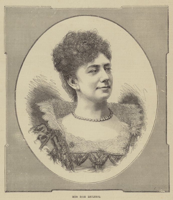 Miss Rose Leclercq (grawerunek) autorstwa English School