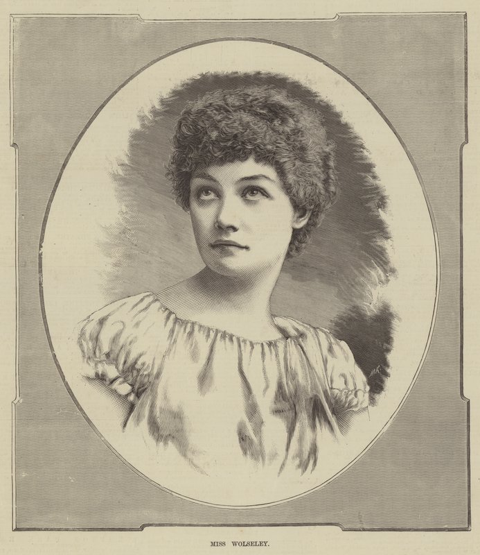 Panna Wolseley (Grawerowanie) autorstwa English School