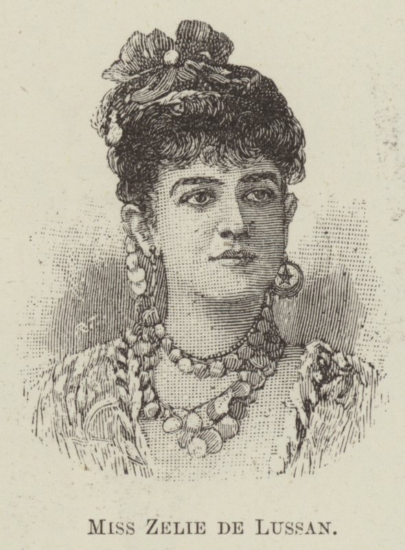 Panna Zelia de Lussan (grafika) autorstwa English School