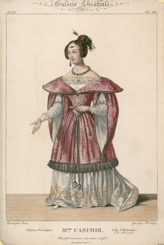 Pani Kazimierz w roli Antonii, Opera Comique autorstwa English School