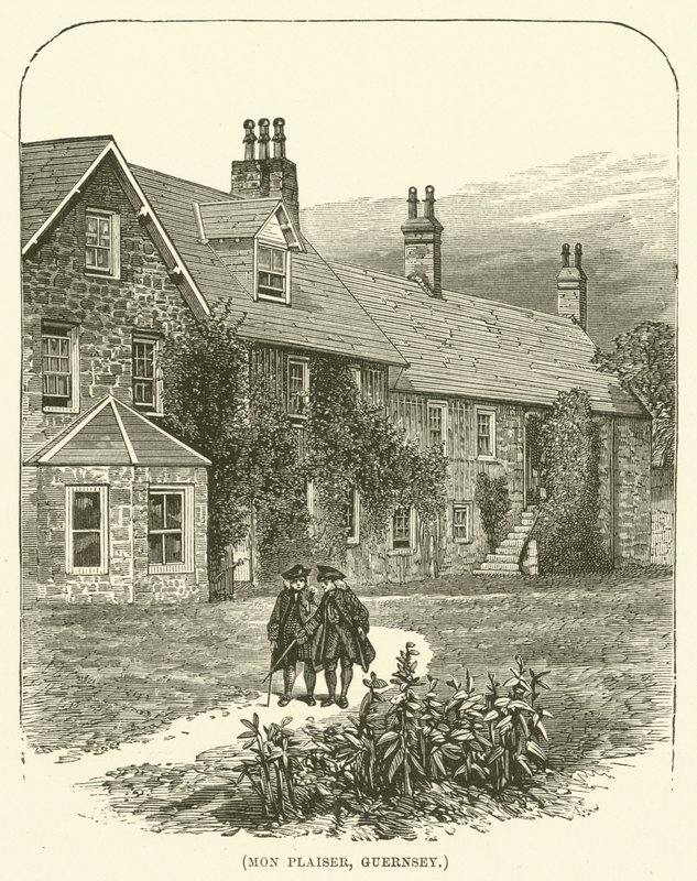 Mon Plaiser, Guernsey (grawerunek) autorstwa English School