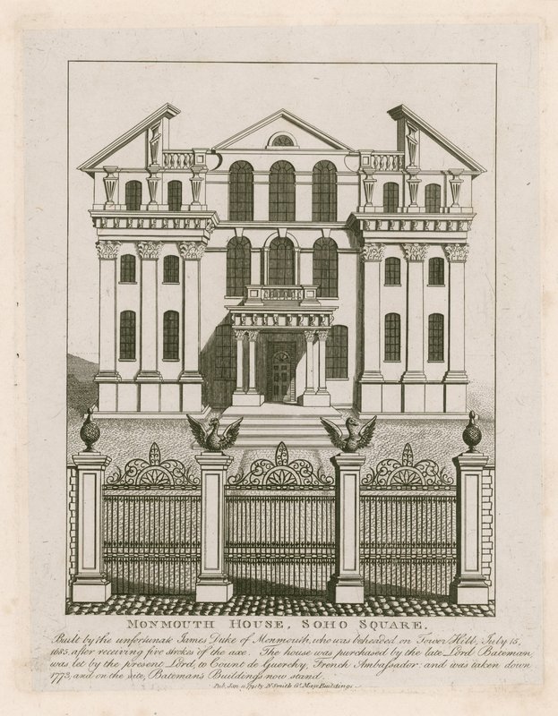 Monmouth House, plac Soho autorstwa English School