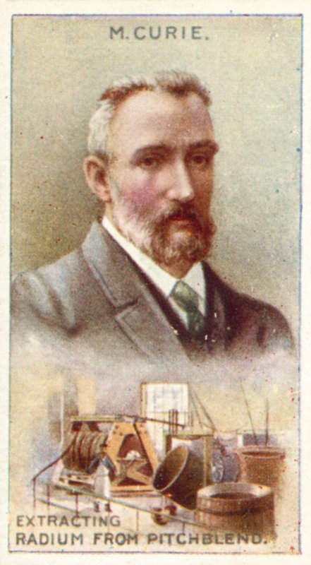 Monsieur Curie, ekstrahujący rad z blendy smolistej autorstwa English School