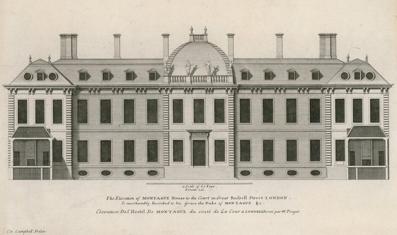 Montague House, Great Russell Street autorstwa English School