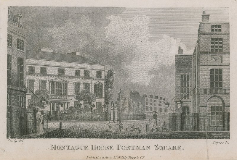 Montague House, Portman Square, Londyn autorstwa English School