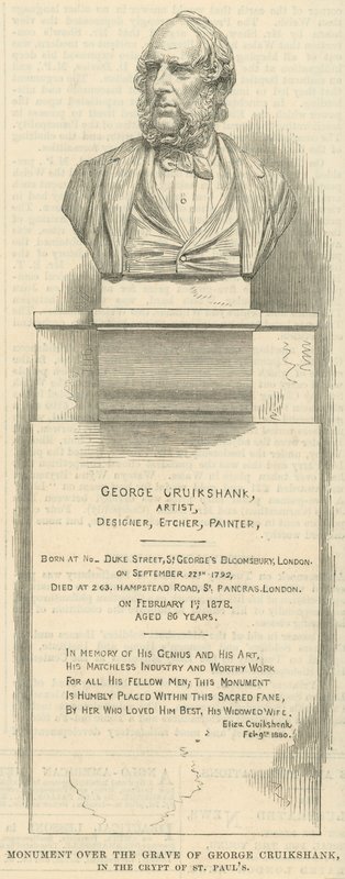 Pomnik nad grobem artysty George