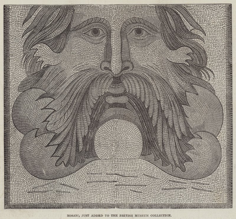 Mozaika, właśnie dodana do British Museum Collection (grawerowanie) autorstwa English School