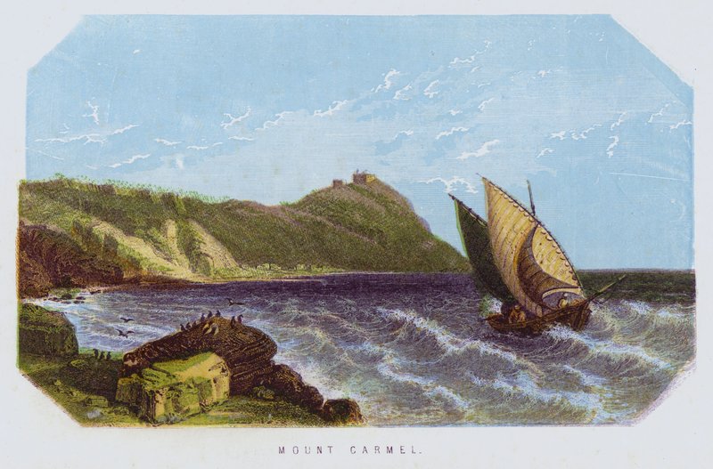 Góra Karmel (kolorowa litografia) autorstwa English School