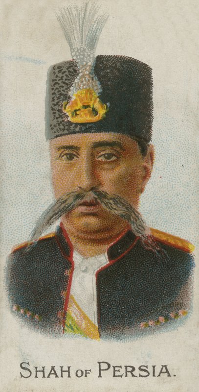 Mozaffar ad-Din, Szach Persji autorstwa English School