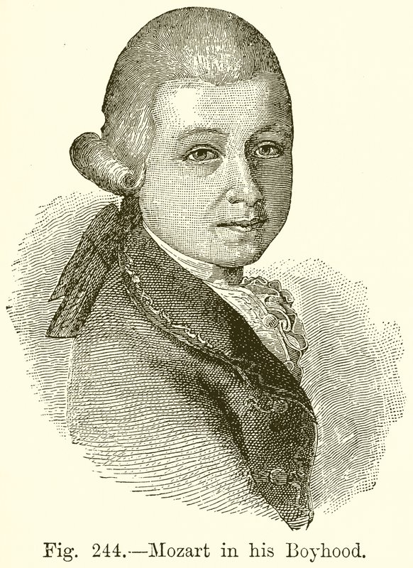 Mozart w dzieciństwie autorstwa English School