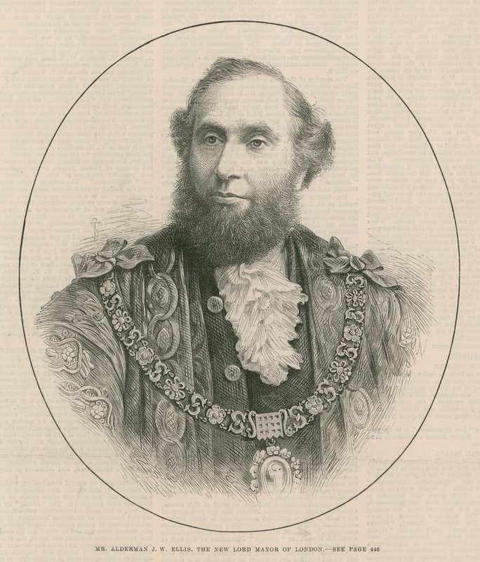 Pan Alderman JW Ellis, nowy burmistrz Londynu autorstwa English School