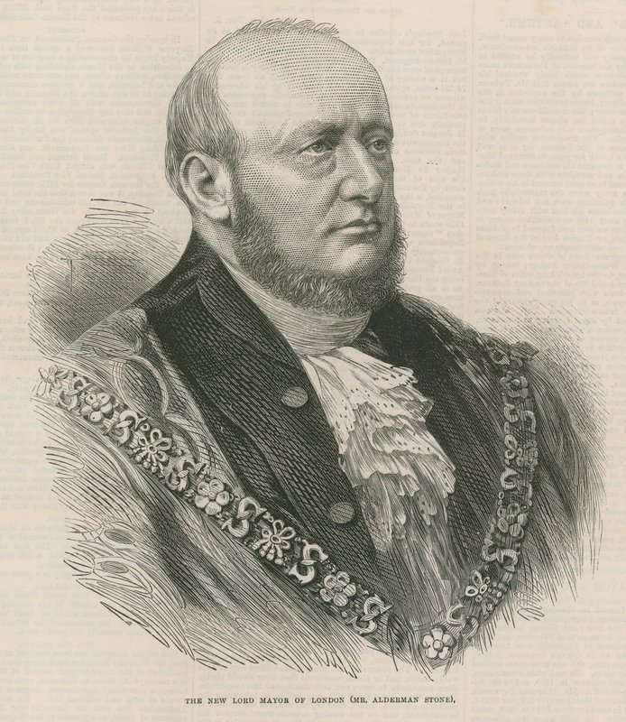 Pan Alderman Stone, nowy Lord Burmistrz Londynu autorstwa English School
