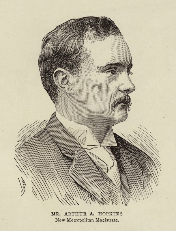 Arthur A Hopkins (grawerowanie) autorstwa English School