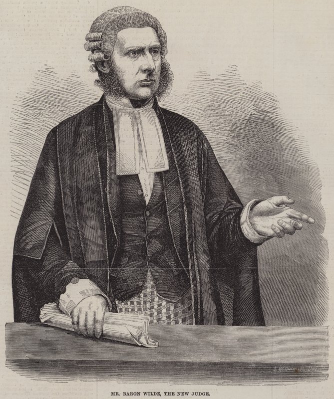 Pan Baron Wilde, nowy sędzia autorstwa English School
