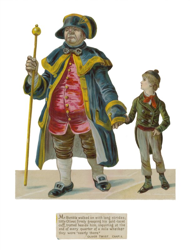 Pan Bumble i Oliver Twist autorstwa English School