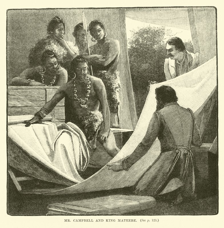 Pan Campbell i król Mateebe autorstwa English School