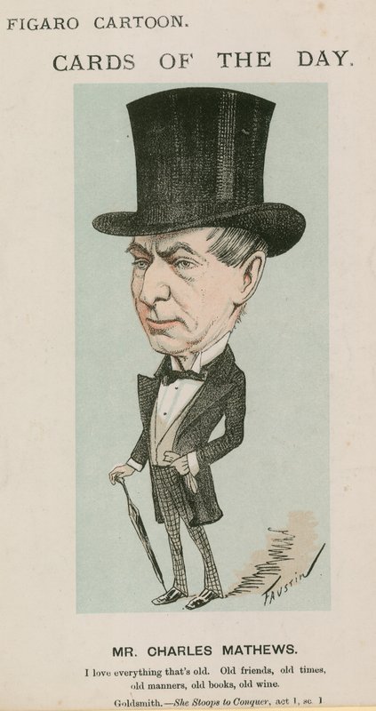 Pan Charles Mathews, rysunek autorstwa English School