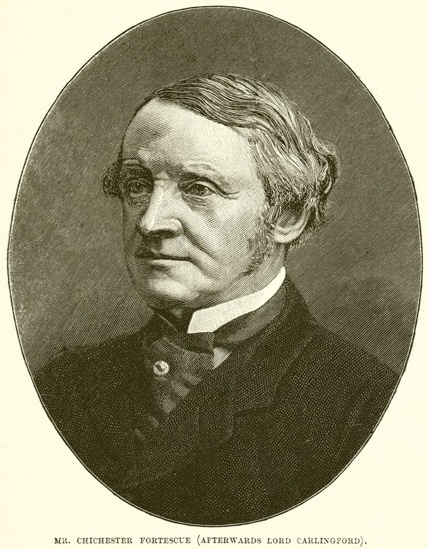 Pan Chichester Fortescue (później Lord Carlingford) autorstwa English School