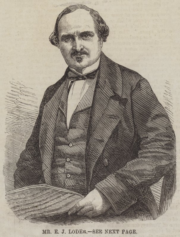 Pan E J Loder (grawerunek) autorstwa English School