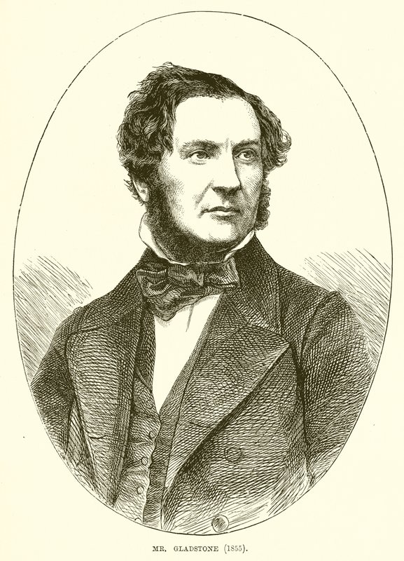 Pan Gladstone (1855) autorstwa English School