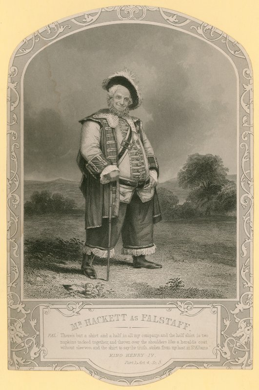 Pan Hackett jako Falstaff autorstwa English School