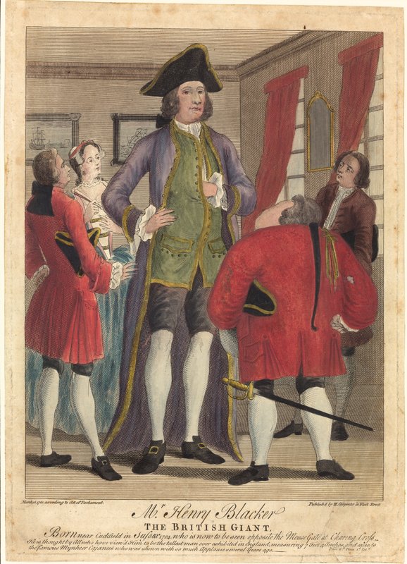 Pan Henry Blacker, brytyjski gigant autorstwa English School