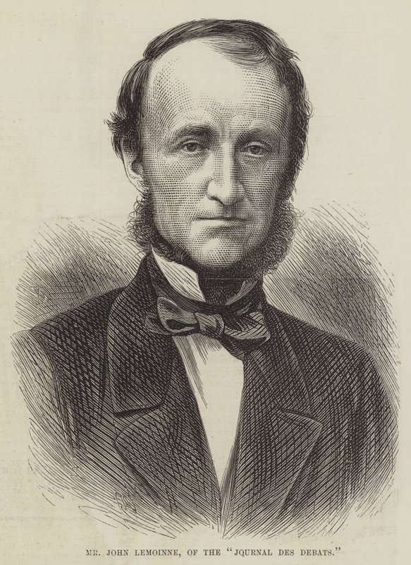 Pan John Lemoinne z „Journal des Debats” (grafika) autorstwa English School